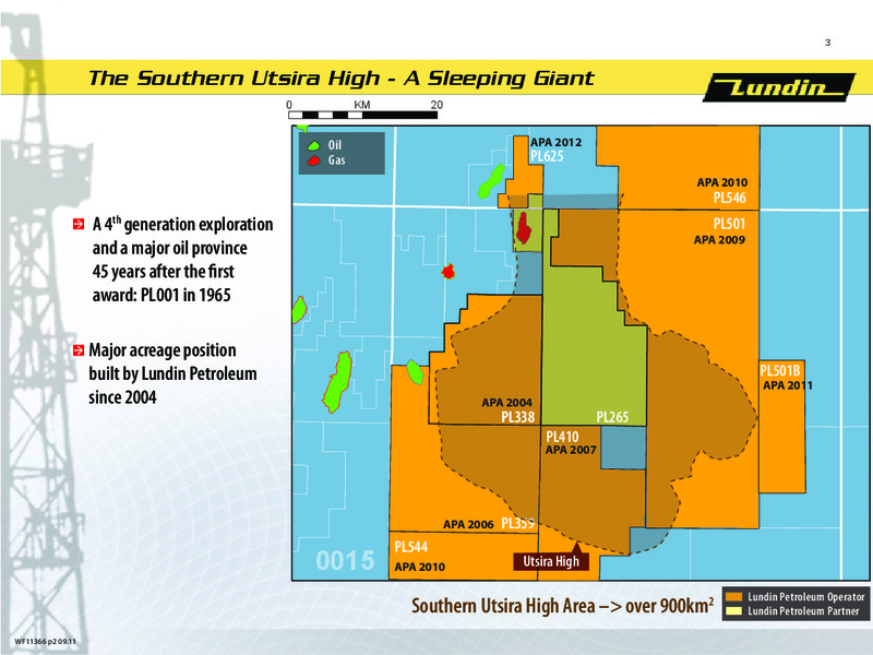 INVESTOR PRESENTATION – Lundin Petroleum – slide 3