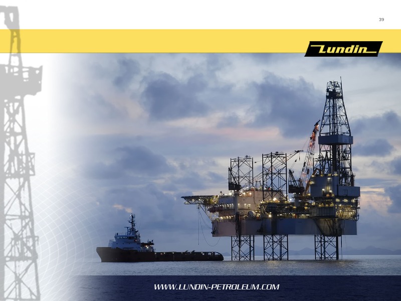 FINANCIAL PRESENTATION   YEAR END 2011 – Lundin Petroleum – slide 38