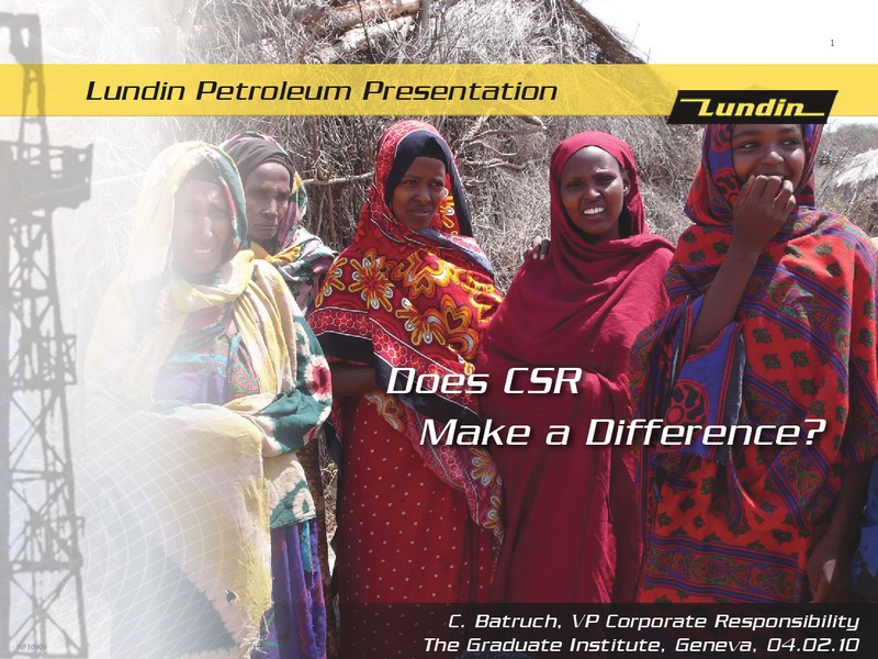 February 2010 Presentation – Lundin Petroleum – slide 1