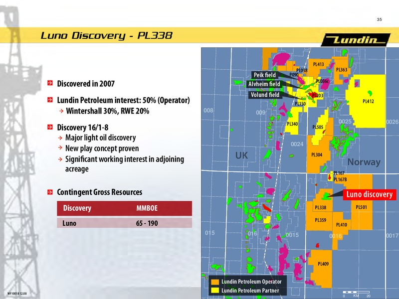 FINANCIAL PRESENTATION – Lundin Petroleum – slide 34