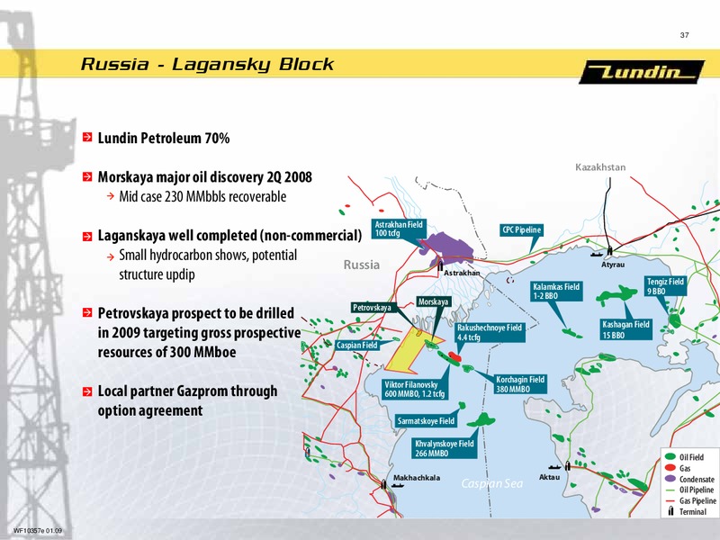 FINANCIAL PRESENTATION – Lundin Petroleum – slide 36