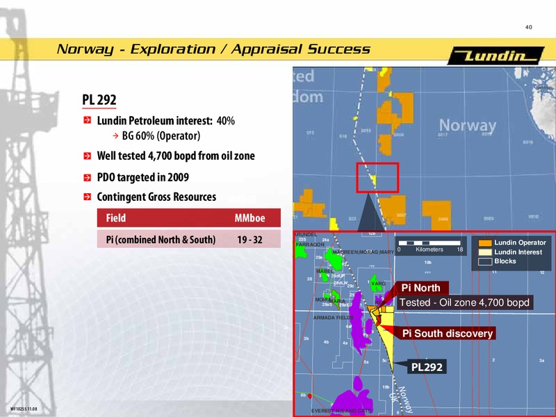 FINANCIAL PRESENTATION – Lundin Petroleum – slide 39