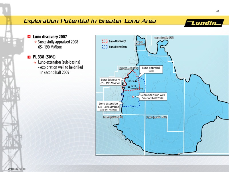 FINANCIAL PRESENTATION – Lundin Petroleum – slide 46