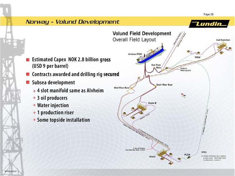 FINANCIAL RESULTS   YEAR END 2006 – Lundin Petroleum – slide 27