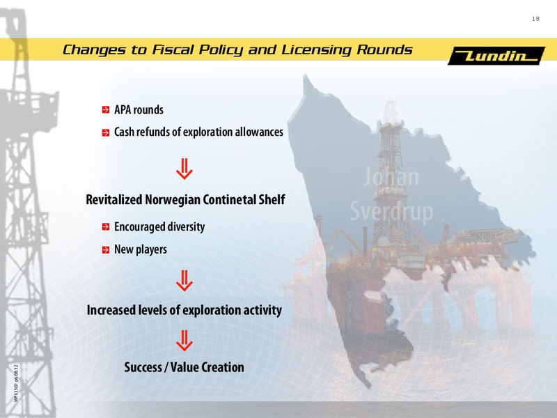 INVESTOR PRESENTATION – Lundin Petroleum – slide 18