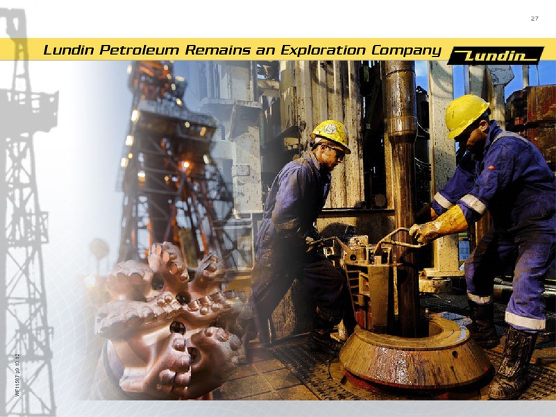 INVESTOR PRESENTATION – Lundin Petroleum – slide 27