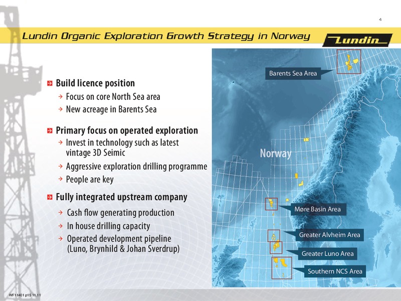 NORDIC ENERGY SUMMIT – Lundin Petroleum – slide 4