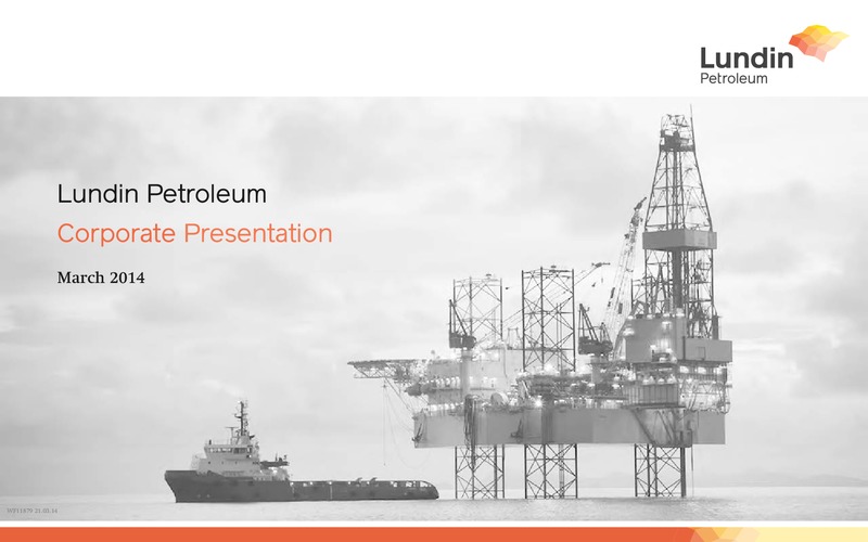 Corporate Presentation – Lundin Petroleum – slide 1