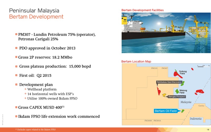 Corporate Presentation – Lundin Petroleum – slide 18