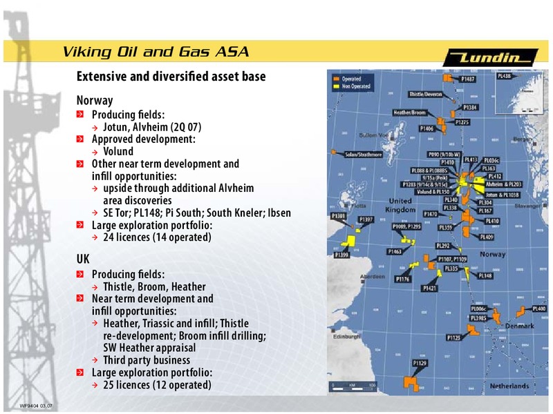 INVESTOR PRESENTATION – Lundin Petroleum – slide 7