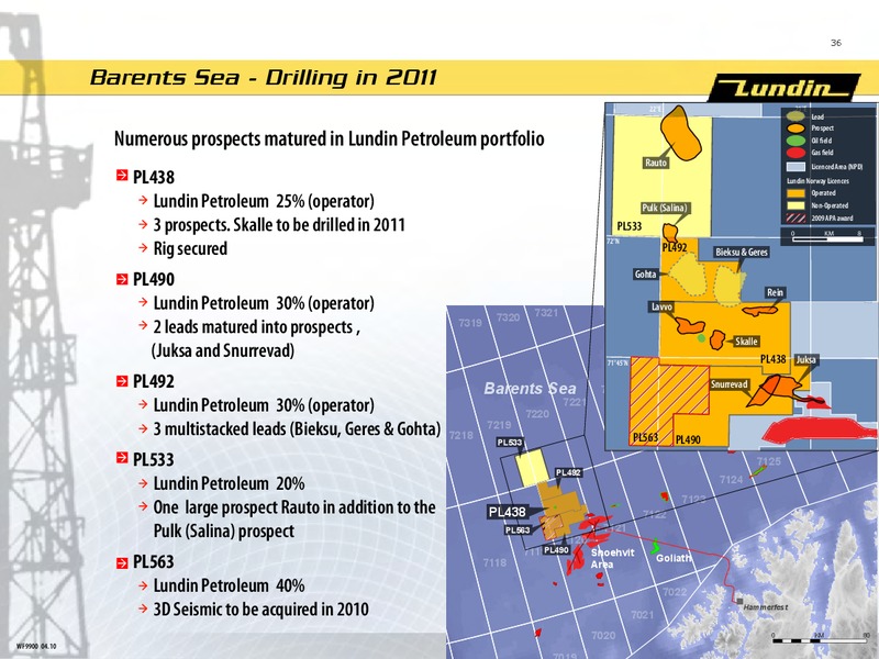 Q1 2010 Financial Presentation – Lundin Petroleum – slide 35