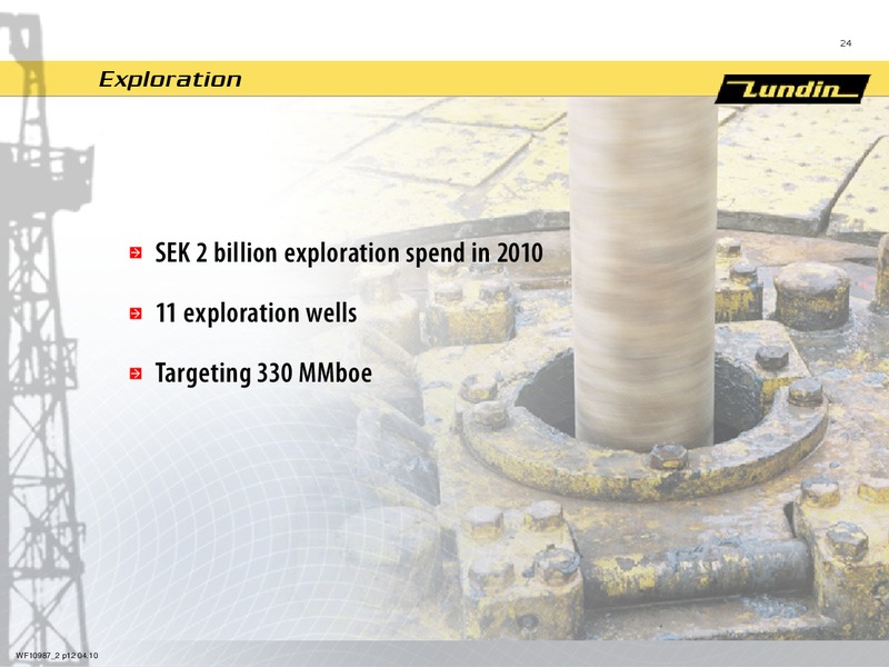Arsstamma 2010 – Lundin Petroleum – slide 24