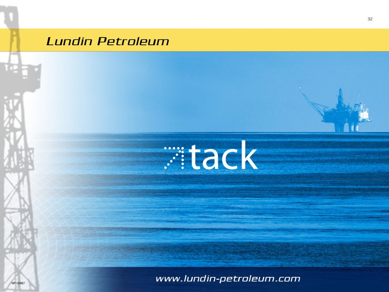 Arsstamma 2010 – Lundin Petroleum – slide 32