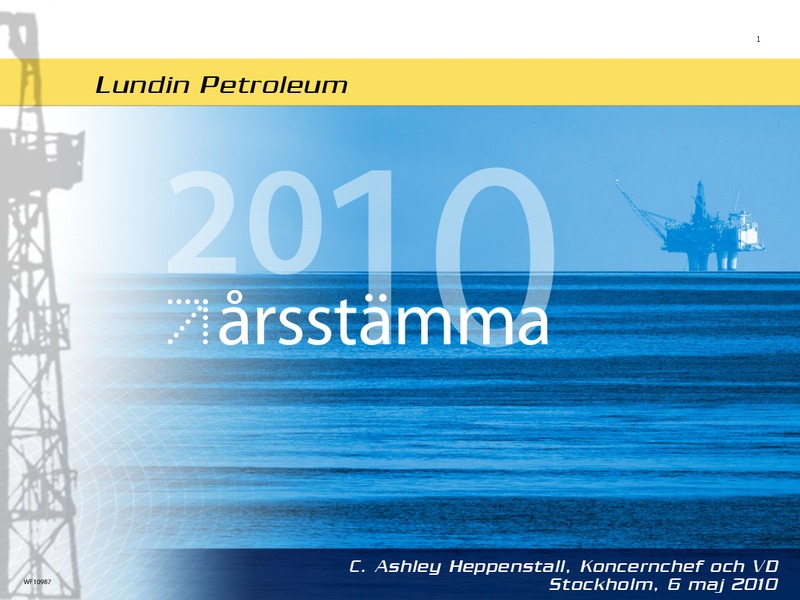 INVESTOR PRESENTATION – Lundin Petroleum – slide 1