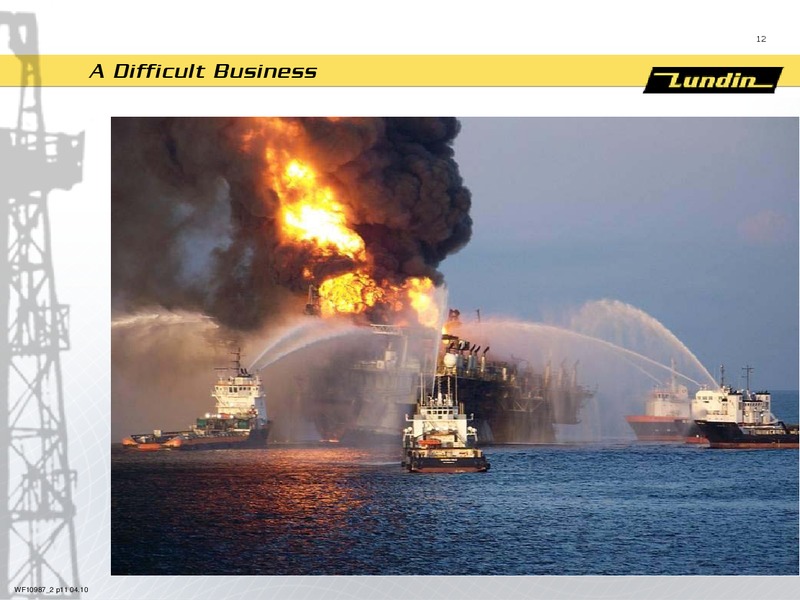 INVESTOR PRESENTATION – Lundin Petroleum – slide 12