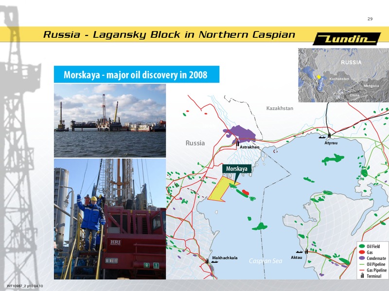 INVESTOR PRESENTATION – Lundin Petroleum – slide 29