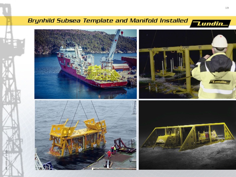 FINANCIAL PRESENTATION – Lundin Petroleum – slide 19
