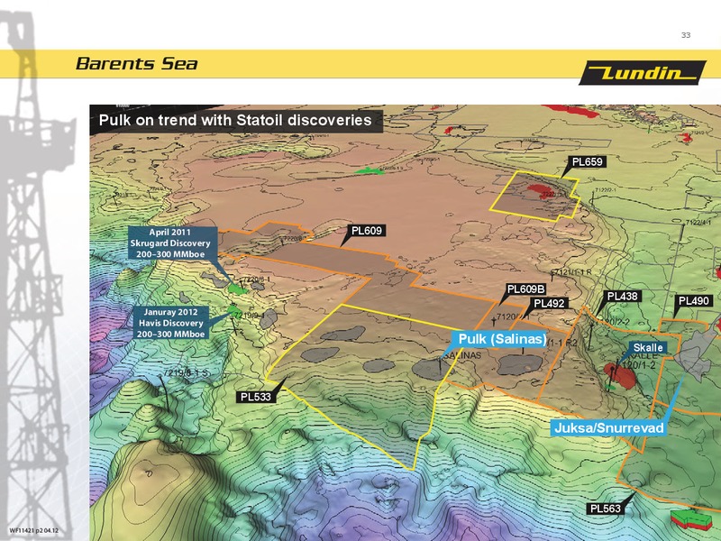 Q1 2012 Financial Presentation – Lundin Petroleum – slide 33