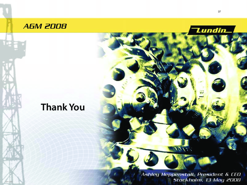AGM 2008 – Lundin Petroleum – slide 37