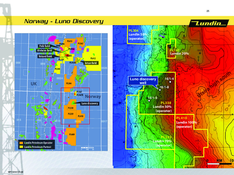 INVESTOR PRESENTATION – Lundin Petroleum – slide 25