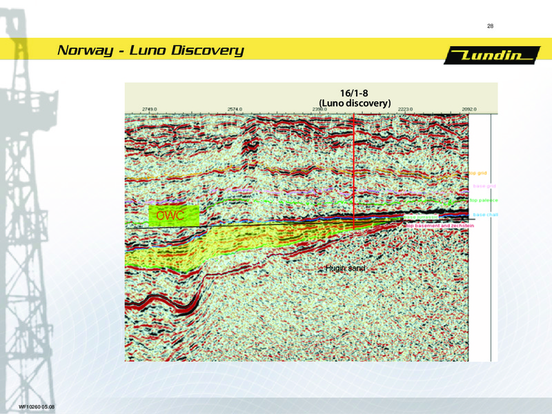 INVESTOR PRESENTATION – Lundin Petroleum – slide 28