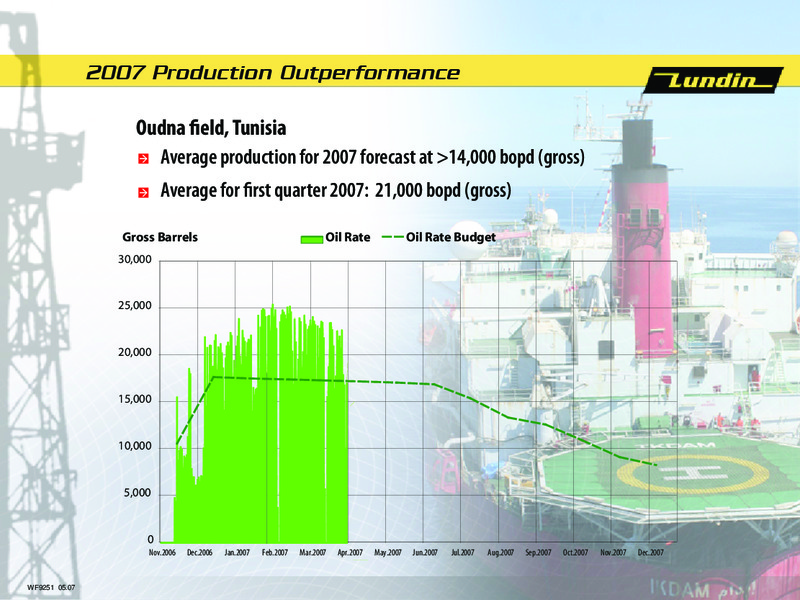 Q1 2007 Financial Results – Lundin Petroleum – slide 13