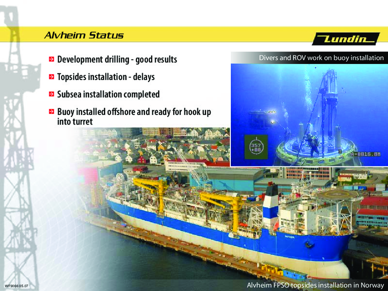 Q1 2007 Financial Results – Lundin Petroleum – slide 19