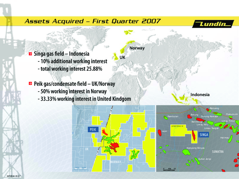 Q1 2007 Financial Results – Lundin Petroleum – slide 35