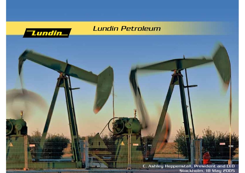 INVESTOR PRESENTATION – Lundin Petroleum – slide 1