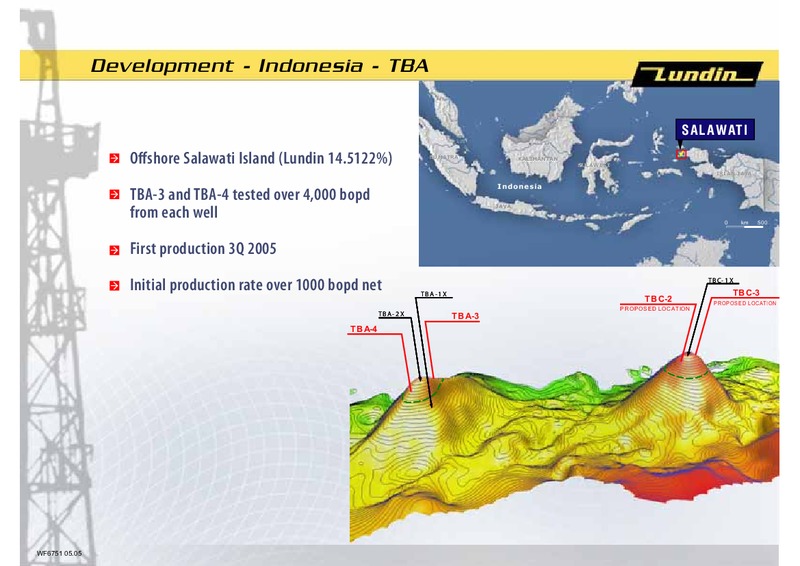 INVESTOR PRESENTATION – Lundin Petroleum – slide 17