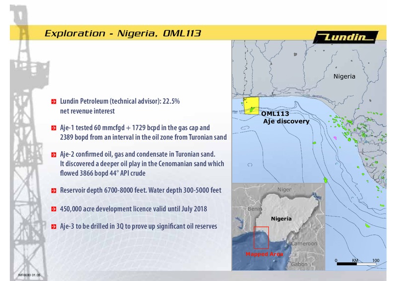 INVESTOR PRESENTATION – Lundin Petroleum – slide 20