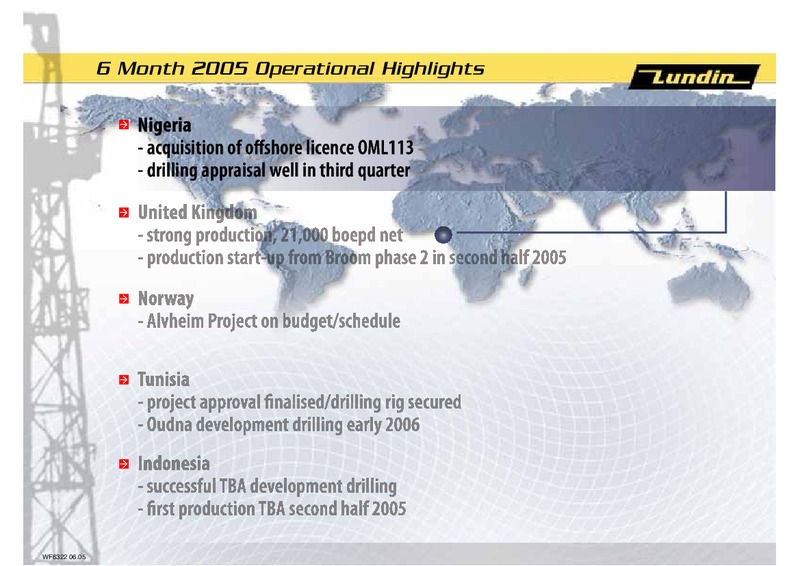 FINANCIAL PRESENTATION – Lundin Petroleum – slide 7