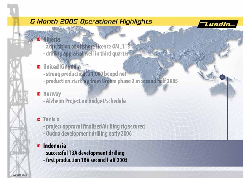 FINANCIAL PRESENTATION – Lundin Petroleum – slide 11