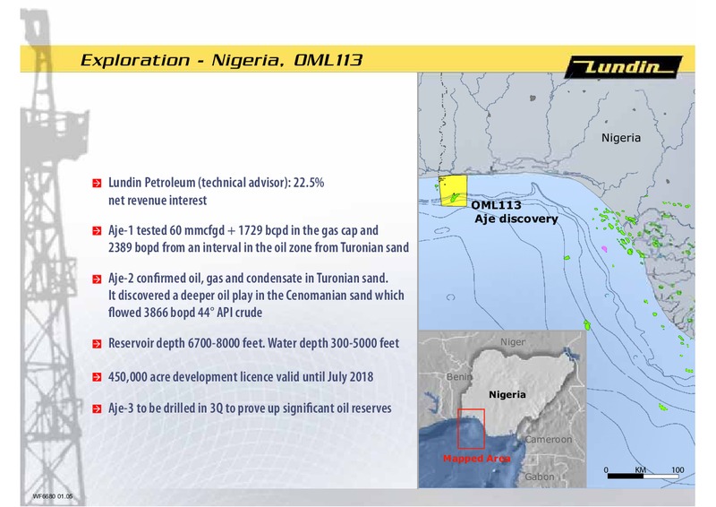 FINANCIAL PRESENTATION – Lundin Petroleum – slide 22