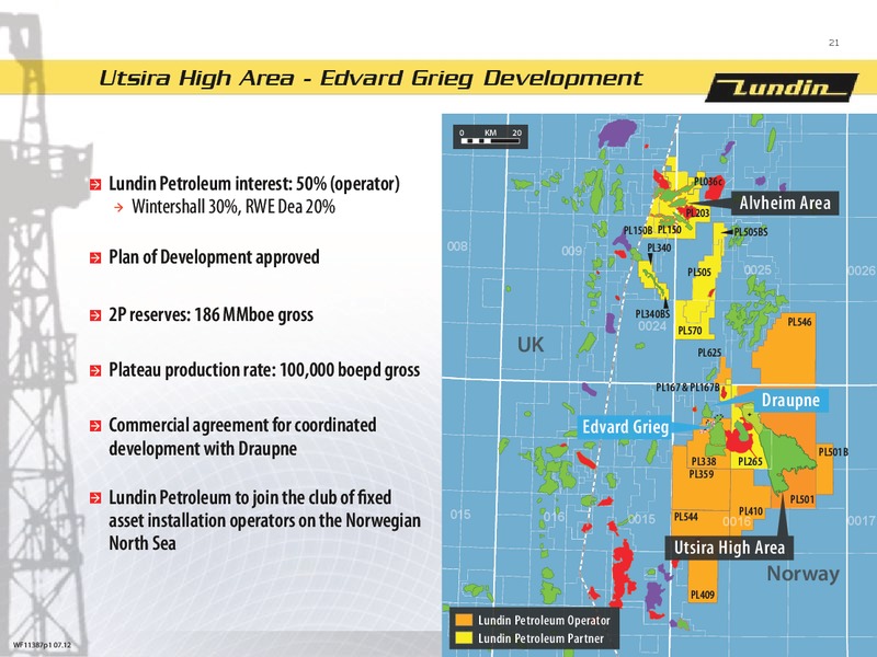 FINANCIAL PRESENTATION – Lundin Petroleum – slide 21