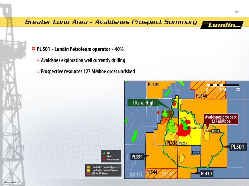 First Six Months 2010 – Lundin Petroleum – slide 32