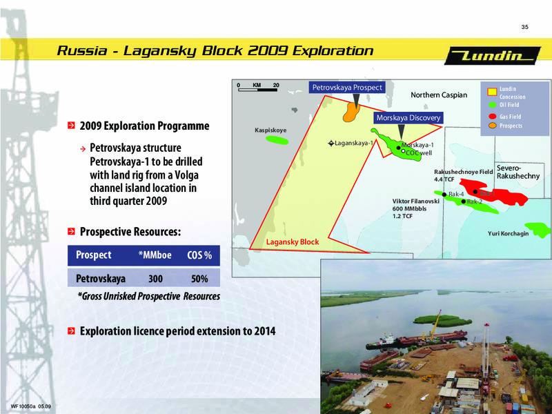 FINANCIAL PRESENTATION – Lundin Petroleum – slide 34