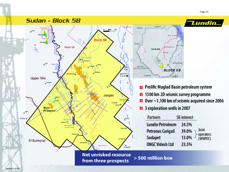 FINANCIAL RESULTS   FIRST HALF 2007 – Lundin Petroleum – slide 31