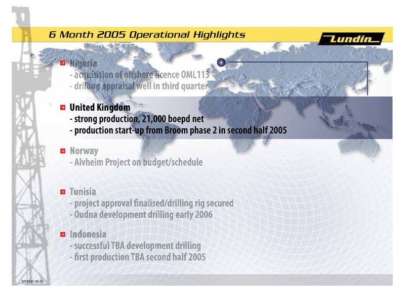 FINANCIAL PRESENTATION – Lundin Petroleum – slide 8