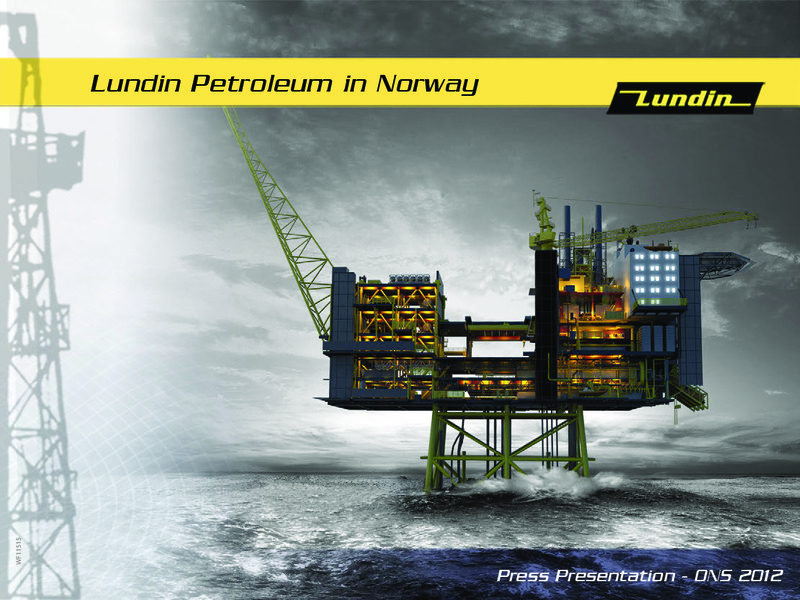LUNDIN PETROLEUM IN NORWAY – Lundin Petroleum – slide 1