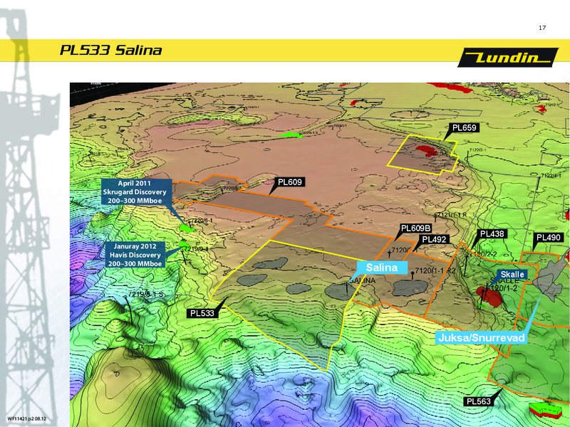 LUNDIN PETROLEUM IN NORWAY – Lundin Petroleum – slide 17