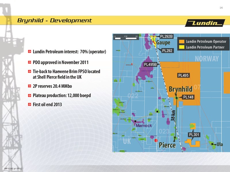 SEPTEMBER 2012 INVESTOR PRESENTATION – Lundin Petroleum – slide 16
