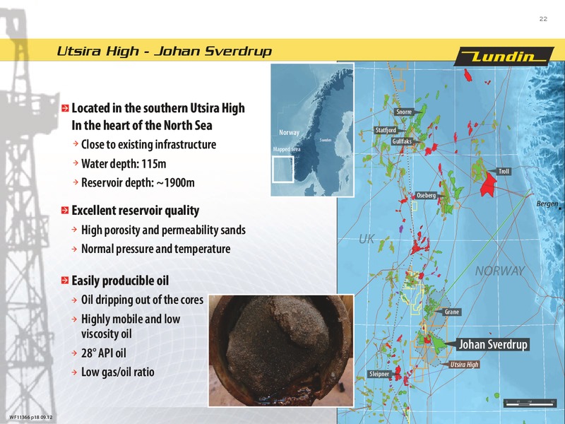 SEPTEMBER 2012 INVESTOR PRESENTATION – Lundin Petroleum – slide 22