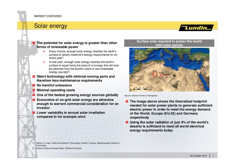 INVESTOR PRESENTATION – Lundin Petroleum – slide 6