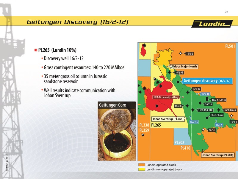 First Nine Month 2012 – Lundin Petroleum – slide 29