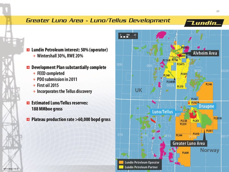 First Nine Months 2011 – Lundin Petroleum – slide 21