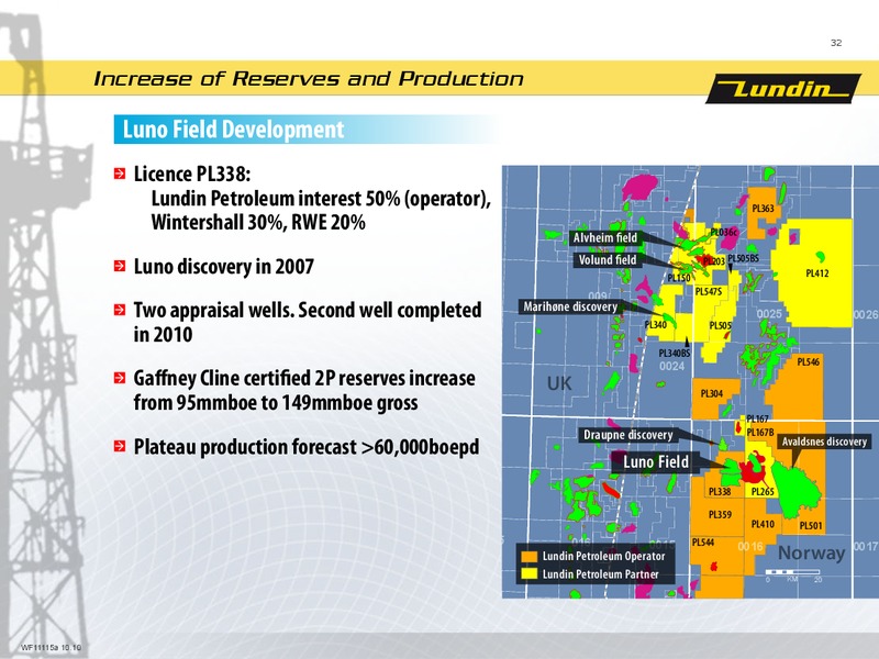 First Nine Months 2010 – Lundin Petroleum – slide 31