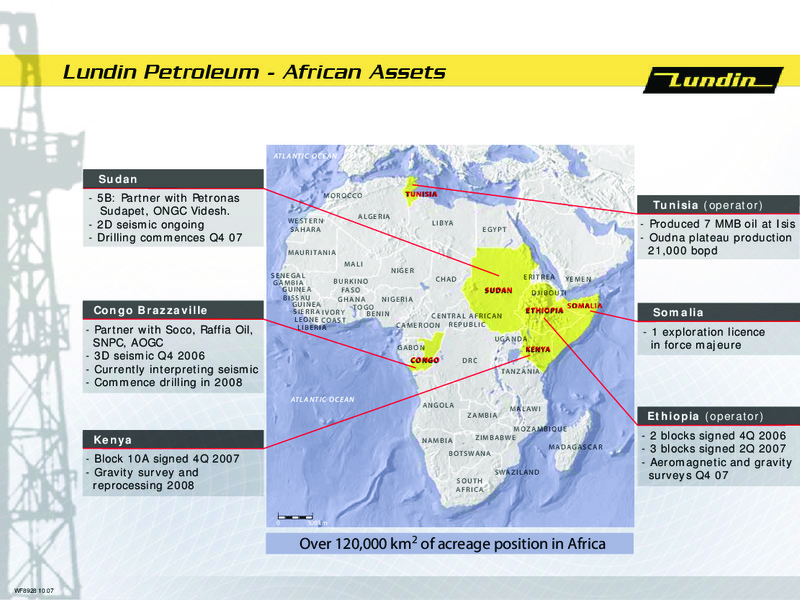 INVESTOR PRESENTATION – Lundin Petroleum – slide 8
