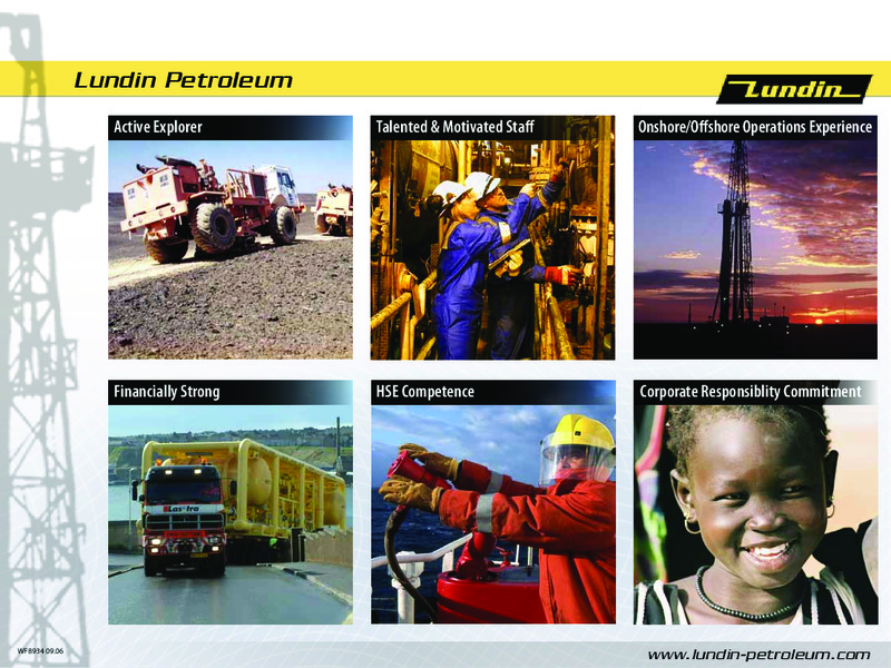 INVESTOR PRESENTATION – Lundin Petroleum – slide 19