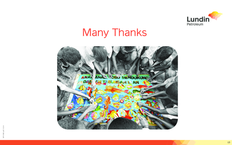 November 2014 Corporate Presentation – Lundin Petroleum – slide 12